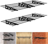 2 Pack 2x6Ft Garage Shelving Wall Mounted,  24"x72" Wall Shelf Garage Storage Rack Floating Shelves