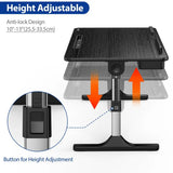 LT05 Adjustable Laptop Table, Lap Desk, Portable Standing Bed Desk