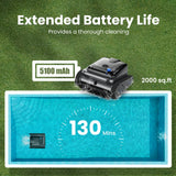 Vastorm 2026 Upgraded Y50S Robot Swimming Pool Cleaner 130Mins Runtime