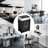 Heavy duty 15sheet office paper shredder with 40minute continuous operation ideal for home office