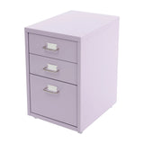 3 -Tiers  Vertical File Cabinet Metal Mobile File Cabinet with Lock Filing Cold-rolled Steel Cabinet Under Desk