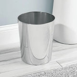 Round Metal Small Recycle Trash Can Wastebasket, Garbage Container Bin for Bathrooms