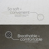 4 inch Portable Foldable Mattress Queen with Medium Firm Foam, Washable
