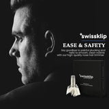 Swissklip Human Power Nose Hair Trimmer for Men Manual Nose Hair Trimmer for Women I Stainless Steel Ear