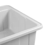 Household Plastic Kitchen Sinks| Freestanding Laundry Sink W/ Washing Board and Storage Shelf|