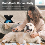 DOSS Desktop Bluetooth Speaker 10W Rich Sound Diverse Light Effect 26H Playtime TWS Pairing Wireless Speaker for Laptop Computer