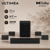 Poseidon D80 Boom 7.1ch 500W Dolby Atmos Soundbar, Wireless Subwoofer