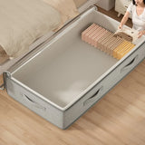 Under Bed Storage Containers Rectangle Multipurpose Organizer Bins, Foldable Sweater and Linen Storage Bags Under-Bed Storage