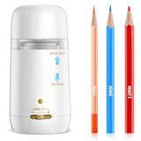 Automatic Electric Pencil Sharpener - Hands-Free Operation 3 Sharpness Modes 3-Second