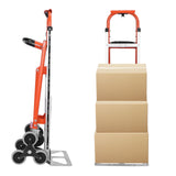 Aluminum Alloy Heavy Duty Hand Truck Dolly Cart with Wheels Folding Stair Climbing Cart
