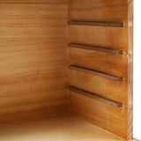 Wooden Gift Cabinet Jewelry Storage Box with Mirror and Lock for Jewelries