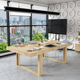 7.2FT Rectangular Conference Table Modern Meeting Desk Office Seminar Room