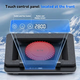 Gaming laptop cooling pad for 14.1-19.3 inch laptops, sealed foam and aluminum