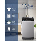 Full Automatic Washing Machine for RV, Camping, Apartment, Dorm: Dark Grey Portable Washer with LED Display,