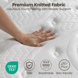 Firm Queen Size Mattress 14 Inch - Deep Sleep Hybrid Mattress for Pain Relief