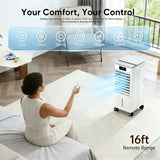 3in1 Evaporative Air Cooler 4 Modes 3 Speeds 2 Gallon Water Tank Remote