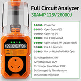 26000J RV Surge Protector 30 Amp w/ Auto Shutoff&LED Display for Camper