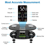Smart Scale for Body Weight Allinone LCD Display Bathroom Weight Scales Body Fat Scale Bluetooth Digital Smart