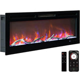 Electric Fireplace Heater, Compatible with Alexa & WiFi, Touch Screen