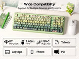 KiiBOOM Phantom98 Lite 1800 ANSI US Layout Wired/BT/2.4GHz Wireless Mechanical Keyboard VIA
