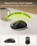 SGIAWETA-Wireless Bluetooth Keyboard and Mouse Combo, COE200 Ergonomic Wireless Keyboard