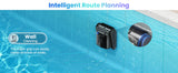 Cordless Robotic Cleaner with 4 Motors Self-Parking for Above Ground Pools