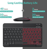 SGIAWETA-Bluetooth Keyboard and Mouse Combo for iPad - Rechargeable Wireless Keyboard
