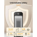 DREO Indoor 25" 11.5ft/s Fast Portable Room Heater w/Remote and Thermostat