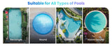Cordless Robotic Cleaner with 4 Motors Self-Parking for Above Ground Pools