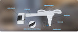 Hibbent Bidet Attachment for Toilet, Non-Electric Dual Nozzle for Frontal & Rear Wash, Adjustable