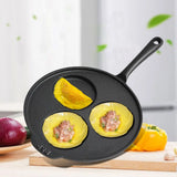 Cast Iron Skillet Nonstick 3-Cup Omelette Pan 9 Inch Frying Pan for Gas Stove Induction