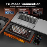 YUNZII AL68 Silver Wireless Custom Mechanical Keyboard
