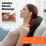 Neck Massager, Acupressure Heated Neck Massager, Shoulder, Back, Leg Electric Back Massager, Deep Tissue Kneading Massage to Relax Muscles, Massage Pillow Gift for Mom/dad/lady/man, The Best Mother's Day Gift