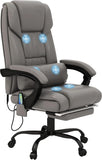 Office Chair with 6 Vibration Points, PU Leather Reclining Computer Chair