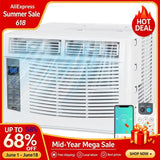 6000 BTU Window Air Conditioner with WiFi, Remote, Cools up to 250 s,