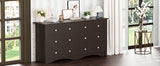 JUMMICO Dresser for Bedroom, 6 Wood Dresser Drawers For Bedroom