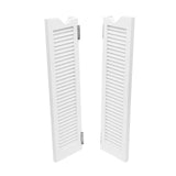 Solid Pine Wood and Aluminum Alloy Double-Door Partition Door, 180° Swinging Design, Country Style,