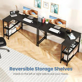 L Shaped Desk 39 Inch Computer Desk Gaming Desks Home Office PC Table