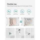 SONGMICS Shoe Rack, 10 Cubes With Doors, 40 Pair For Bedroom, Entryway