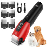 Hatteker Pet Clipper Professional Dog Hair Trimmer Cat Grooming Shaver Charged Electric