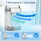 Portable Air Conditioner, Personal Evaporative Air Cooler with Dual Tank