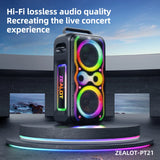 ZEALOT-PT21 200W Portable Wireless Bluetooth Speaker with Subwoofer
