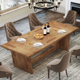 Tribesigns 70.87-Inch Large Dining Table: Wood Long Dining Room Table