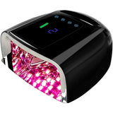 96W Rechargeable UV LED Nail Lamp Cordless UV Light for Nails with LCD Display Auto Sensor 4 Timer Setting