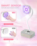 Wireless Nail Lamp LED UV Nail Dryer Rechargeable With Auto Sensor Touch Control Fast Drying Nail Light 360°