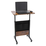 Adjustable Height Standing Desk, Portable Laptop Desk, Rolling Computer Stand