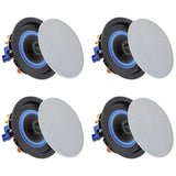 Herdio 4 " 320 Watts 2-Way Bluetooth Ceiling Speakers Package Perfect For Home Theater System Living
