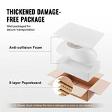 Oval Vessel Sink, 23.3" x 14.2" Bathroom Vessel Sink Bowl Countertop, White Ceramic Bathroom Sinks Above Counter, Bowl Sink with Modern Style, Well-Packaged for Bathroom