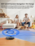 Lefant  Robot Vacuum Cleaner with Automatic Emptying M2S Pro for Pet Hair