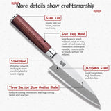 FINDKING Knife 6.5 inch Sushi Deba Kitchen Knife Japanese Sashimi Knife